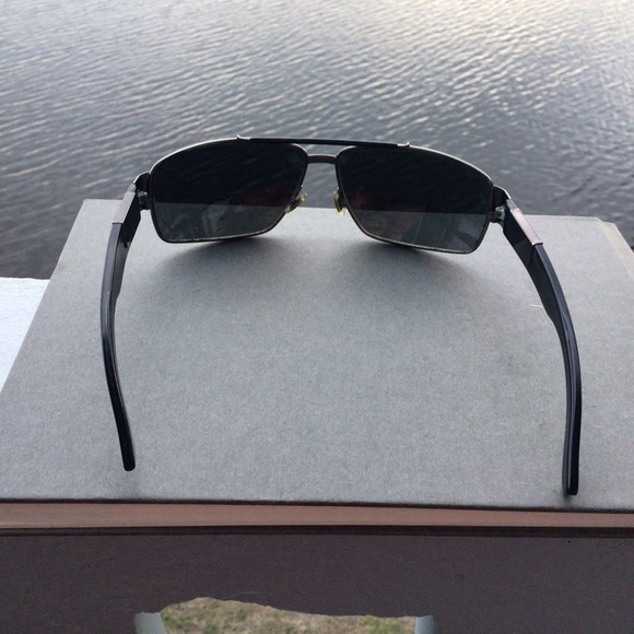 Gucci Aviator Sunglasses in Dark Ruthenium Gray Polarized 1856/S Made in Italy - Picture 6 of 16